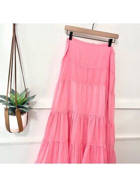 Liliana Meza Mae Skirt Maxi Size M Hot Pink